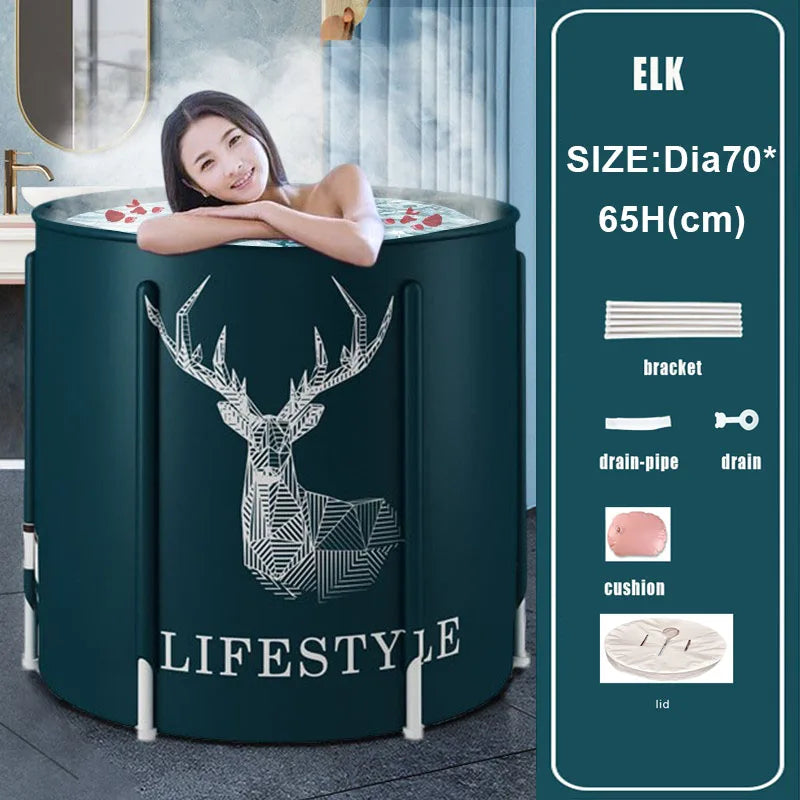 Frigusly Elk Print Ice Bath Bucket