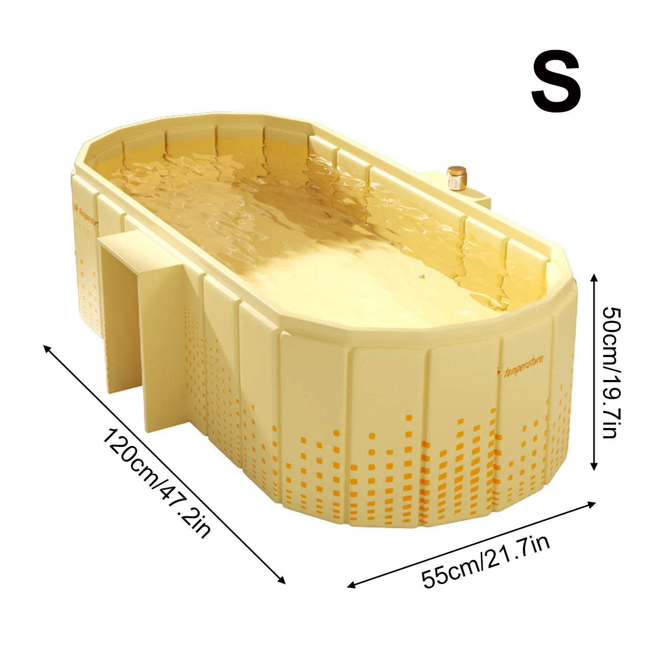 Frigusly Sunrise Foldable Ice Bath Tub