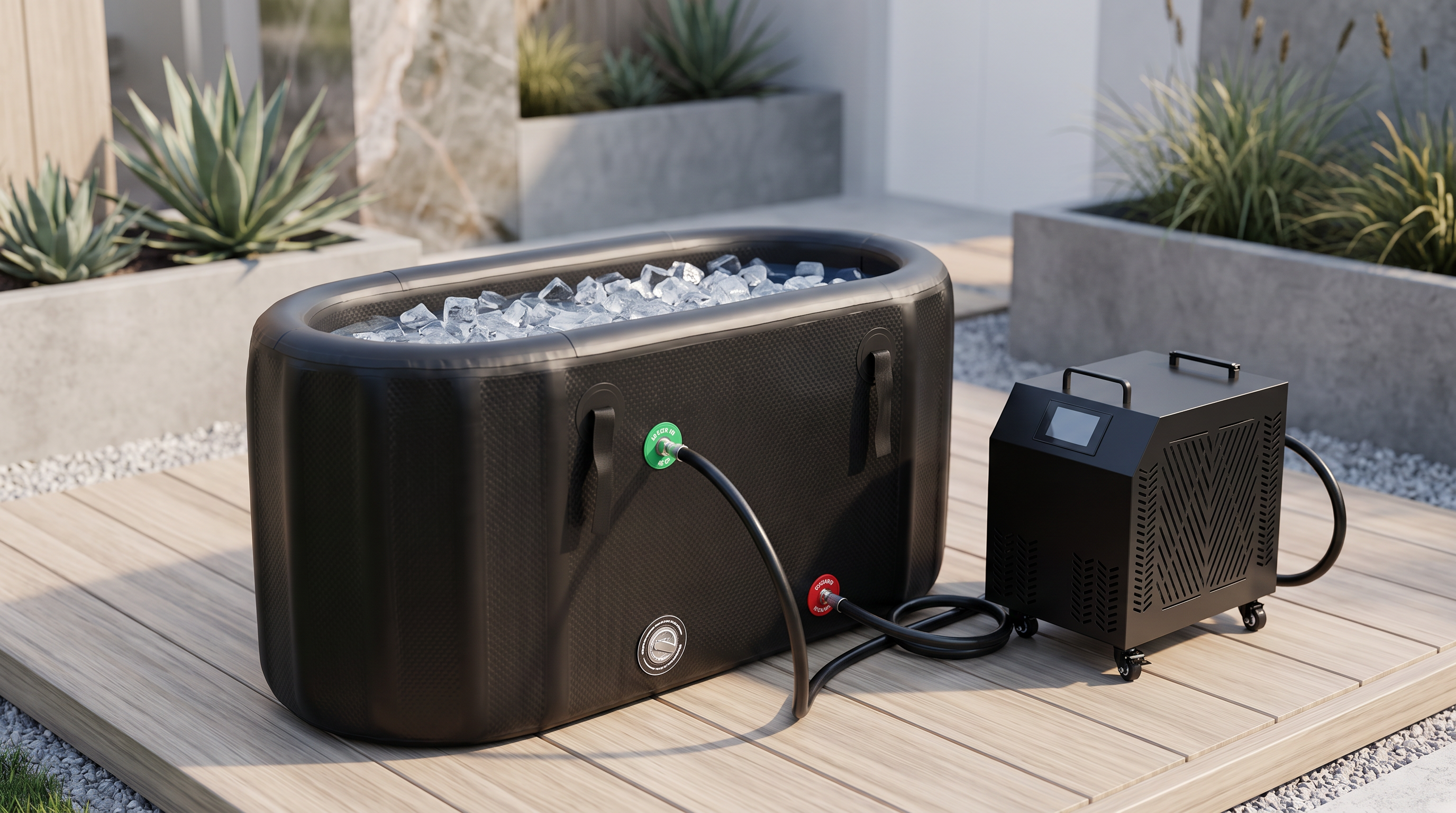 Ice Bath Tub with Chiller – Inflatable Cold Plunge Bundle