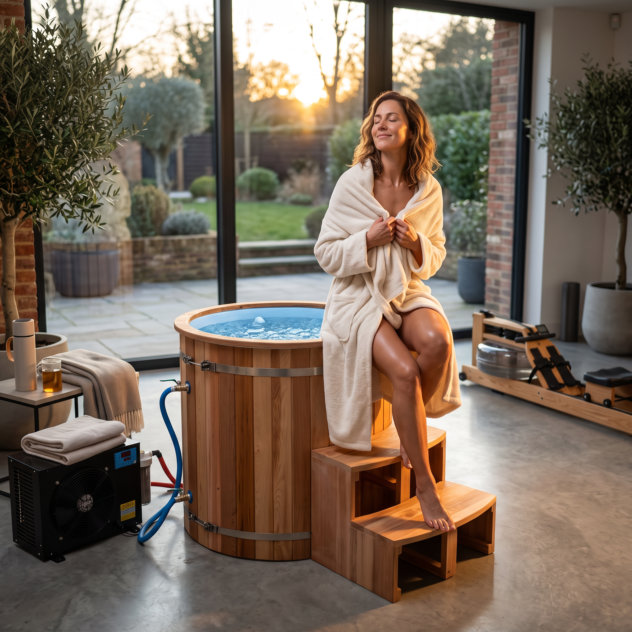 Ice Barrel with Chiller – Wooden Cold Plunge Refresh