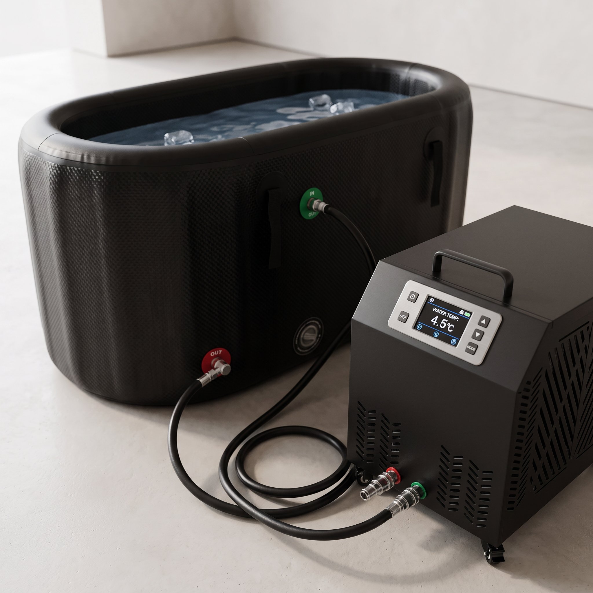Ice Bath Tub with Chiller – Inflatable Cold Plunge Bundle