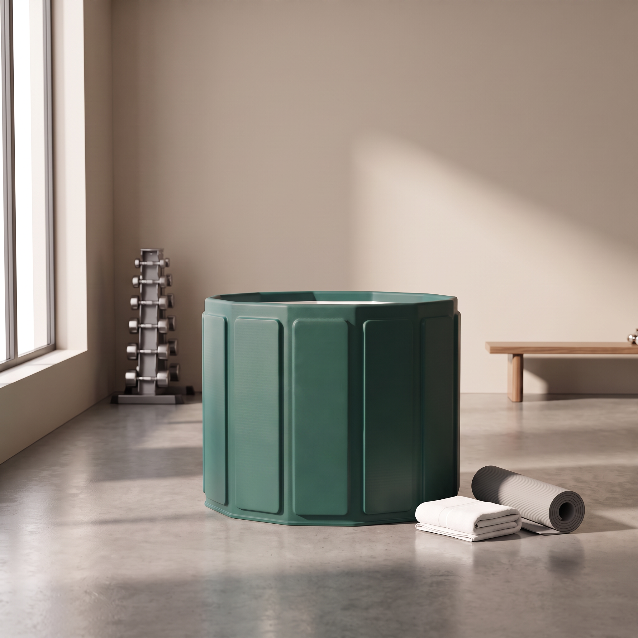 Foldable Ice Bath Tub with Lid