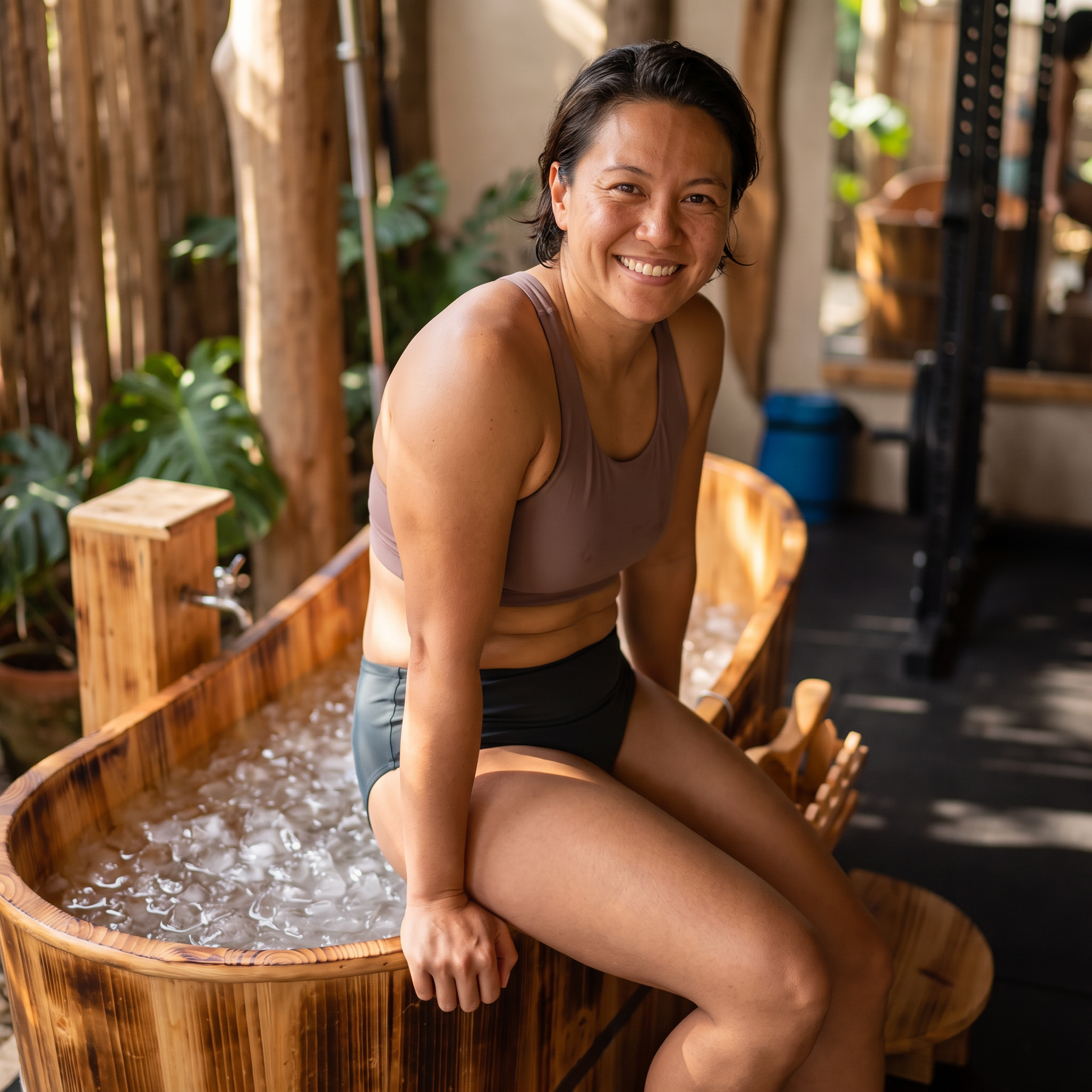 Barrel Ice Bath – Fir Wood Small Revive