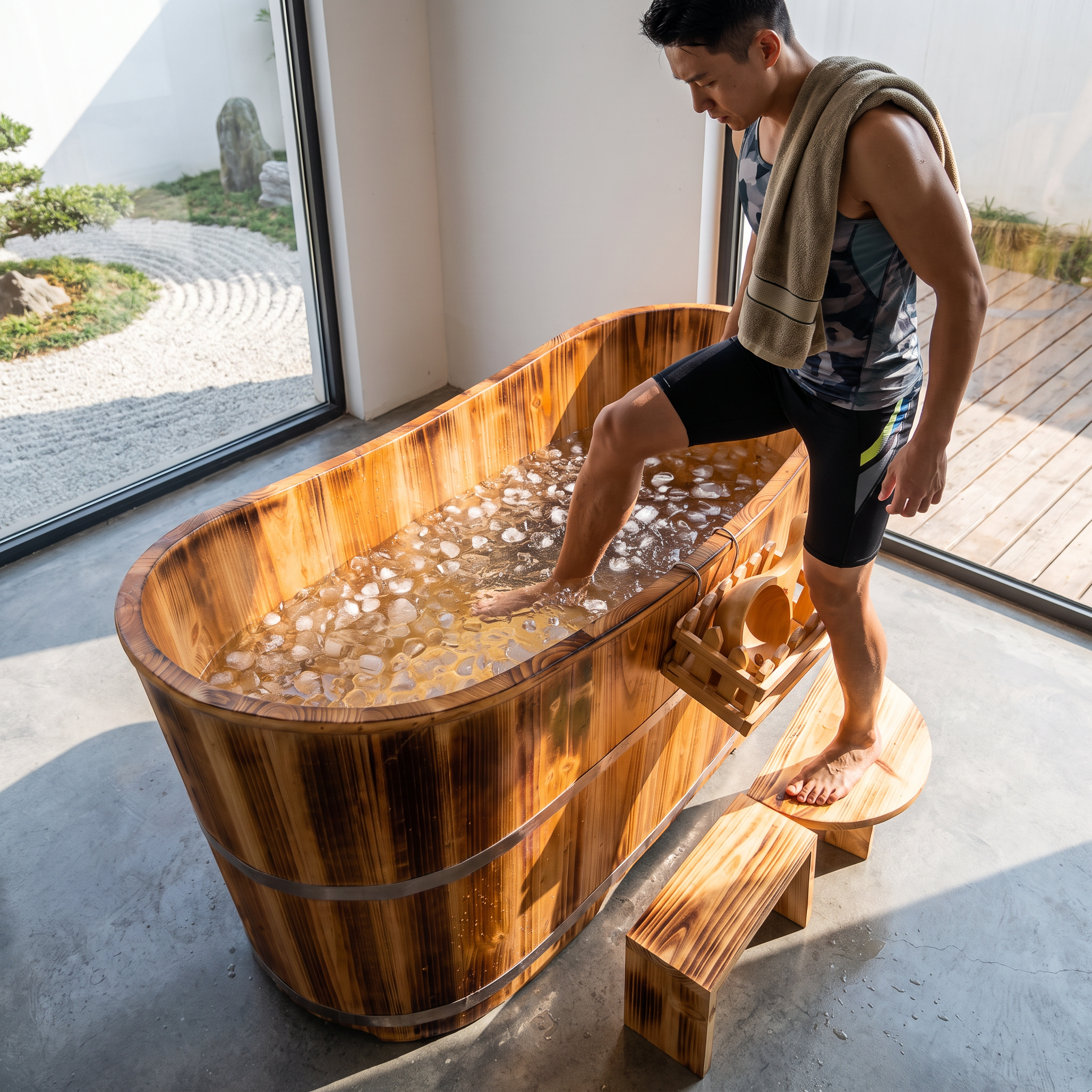 Barrel Ice Bath – Fir Wood Small Revive