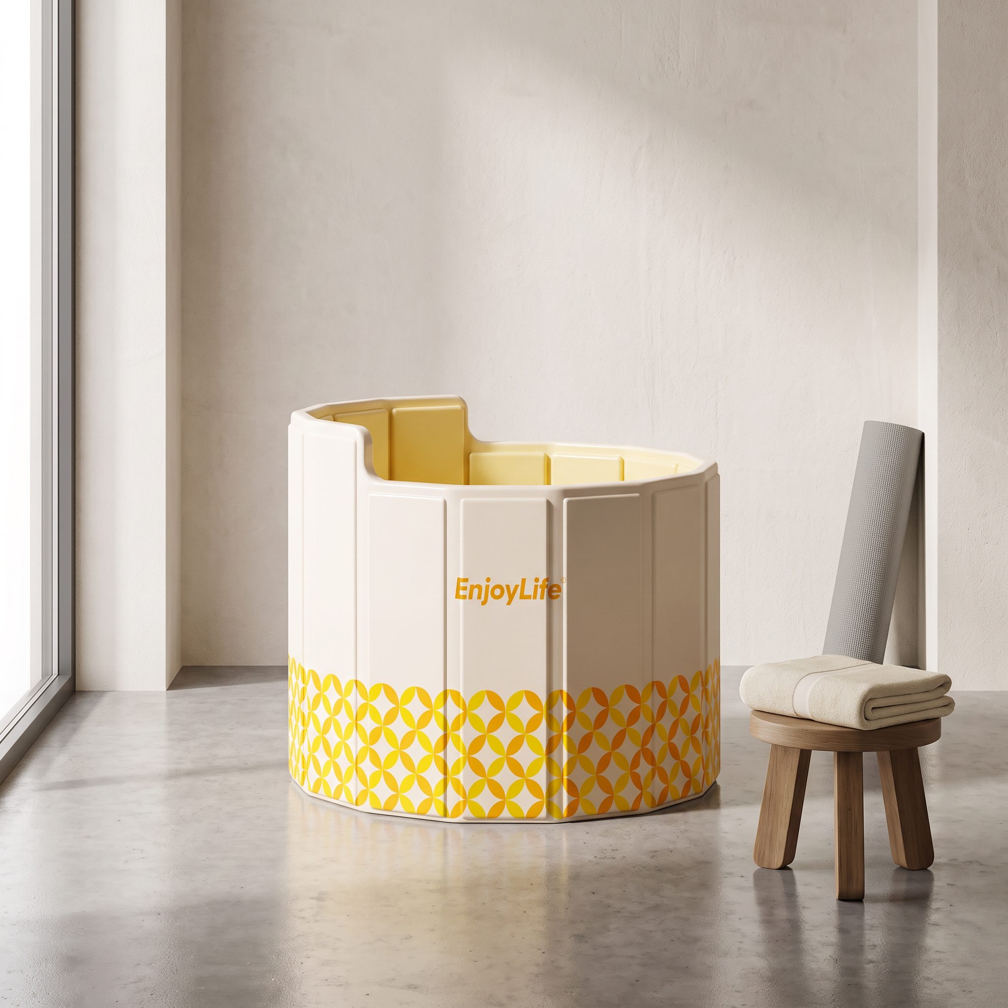 Cold Plunges – Yellow Round Refreshing