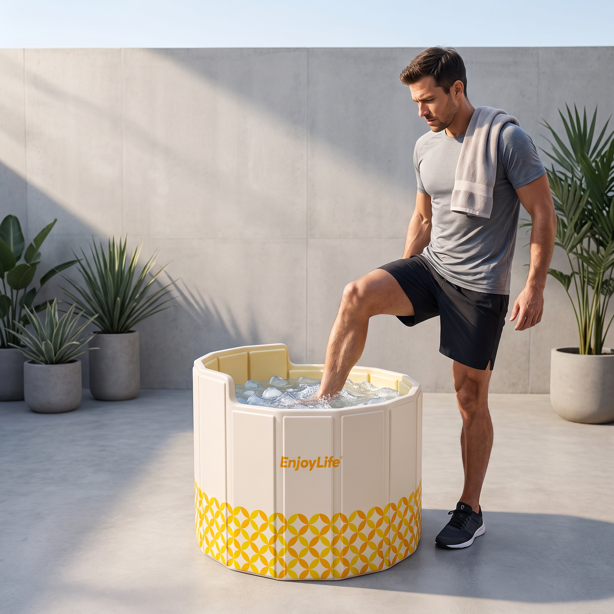 Cold Plunges – Yellow Round Refreshing