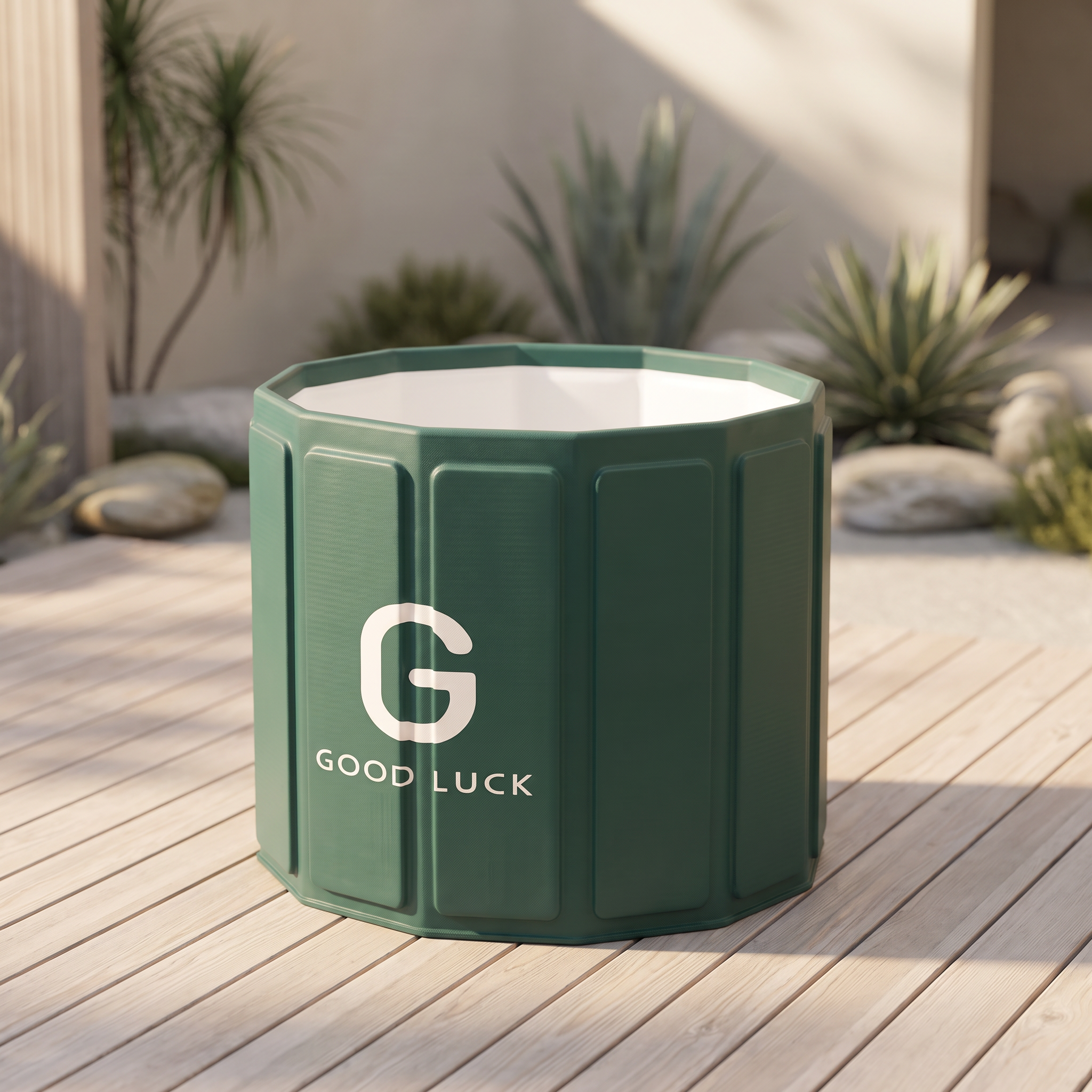 Foldable Ice Bath Tub with Lid