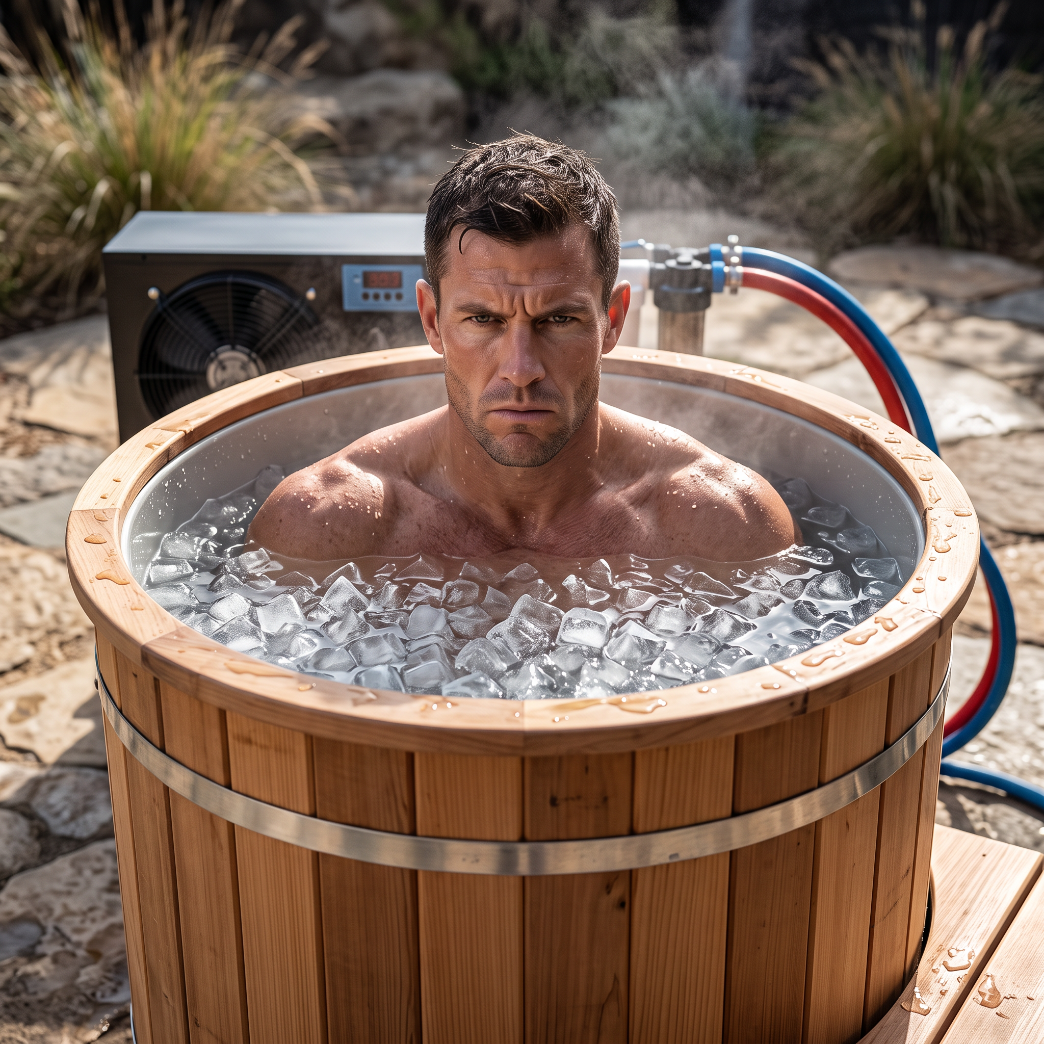Ice Barrel with Chiller – Wooden Cold Plunge Refresh
