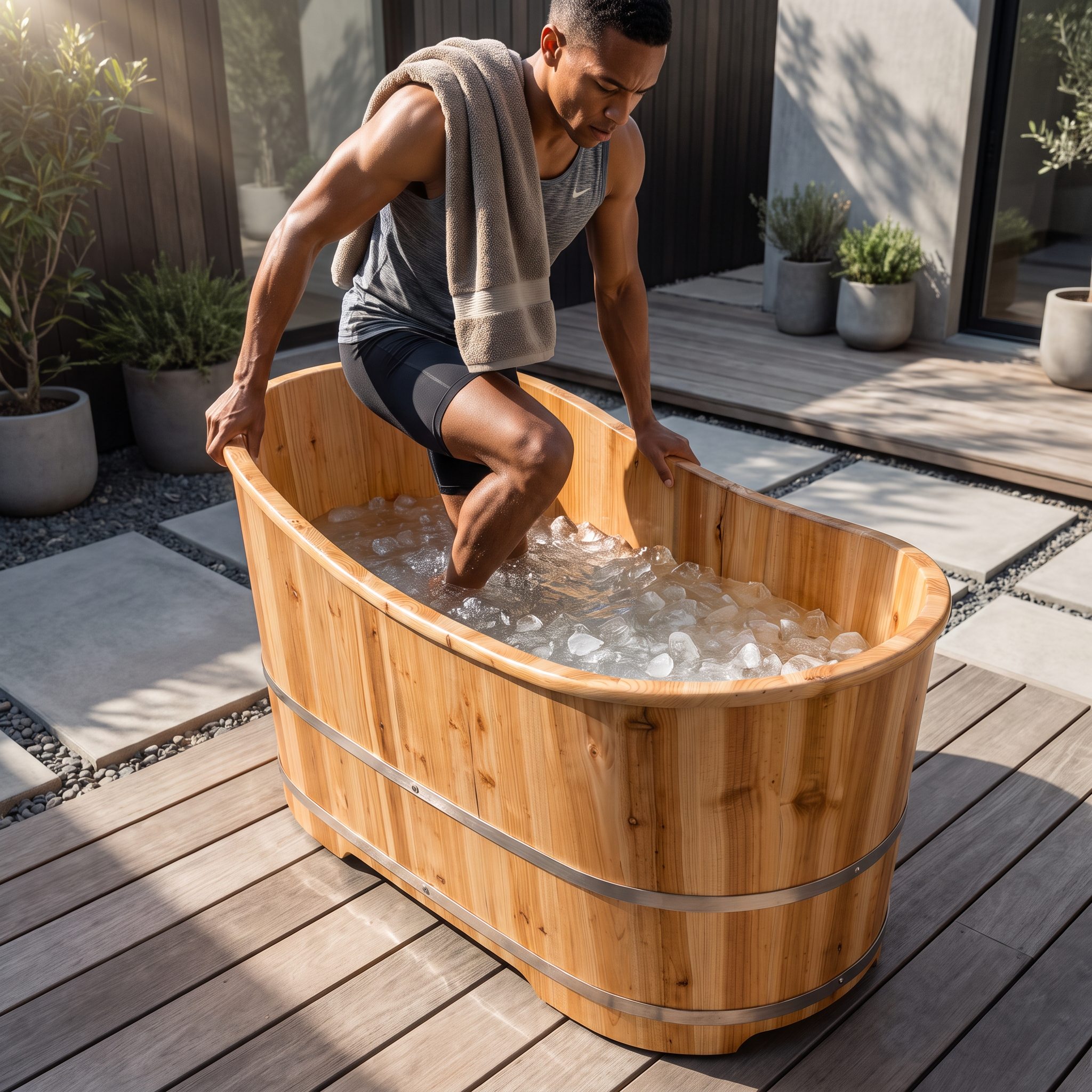 Ice Bath Barrel – Fir Wood Large Recovery