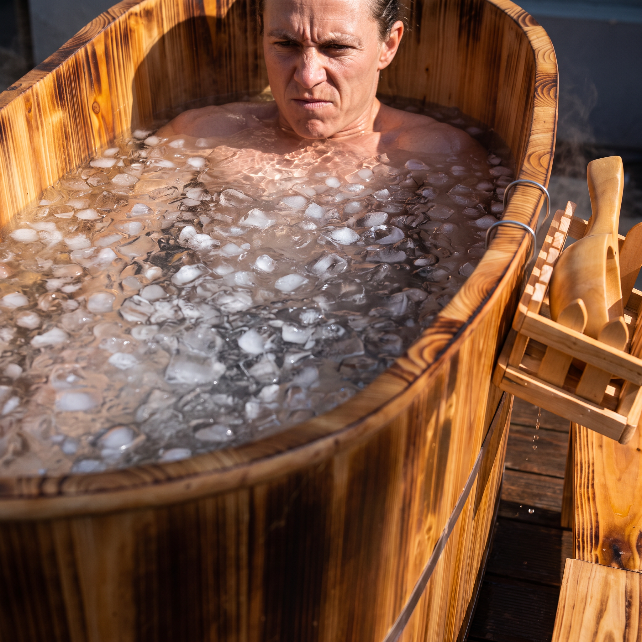Barrel Ice Bath – Fir Wood Small Revive