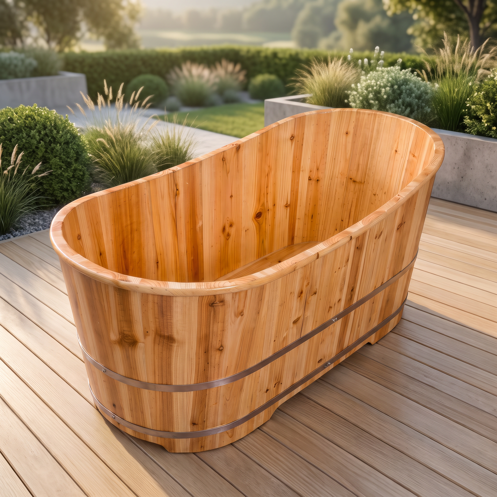 Fir Wood Bathing Barrel – Large