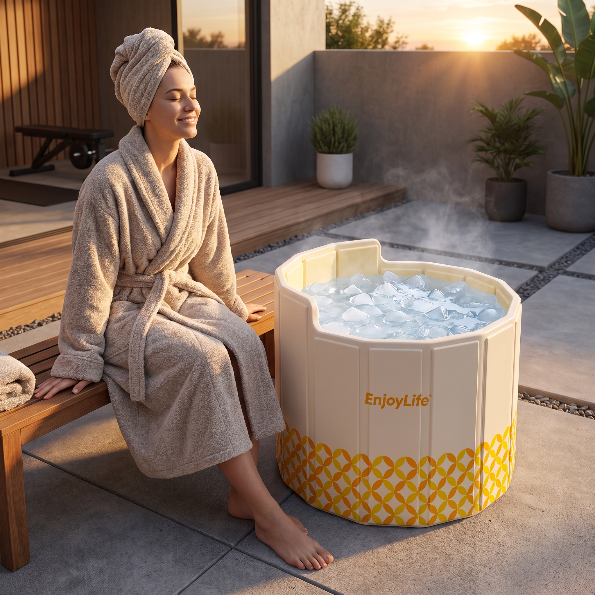 Cold Plunges – Yellow Round Refreshing