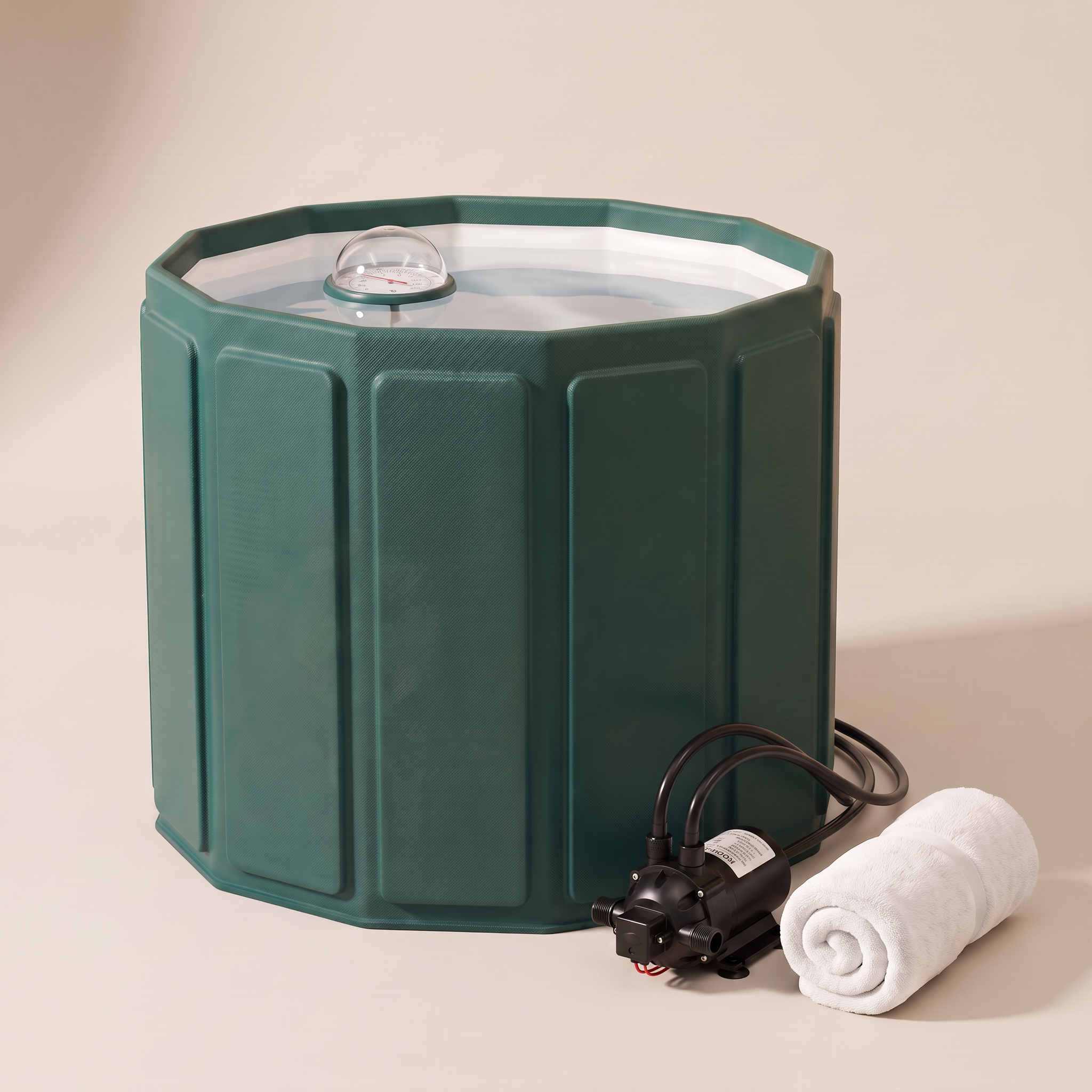 Foldable Ice Bath Tub with Lid