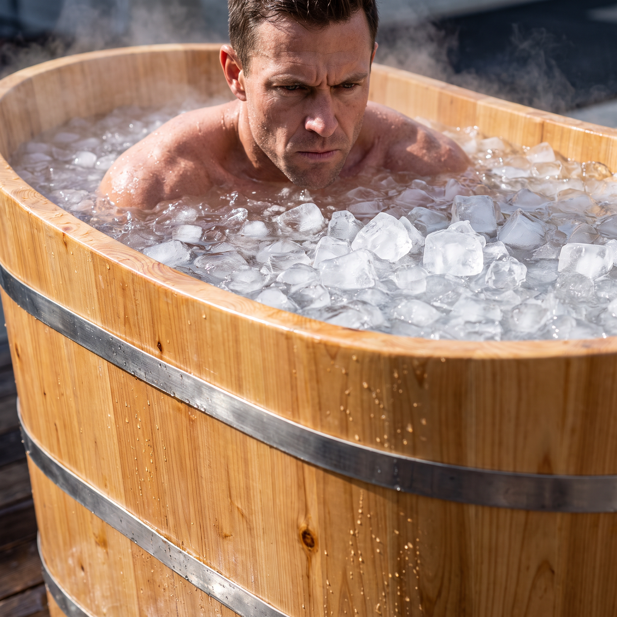Ice Bath Barrel – Fir Wood Large Recovery