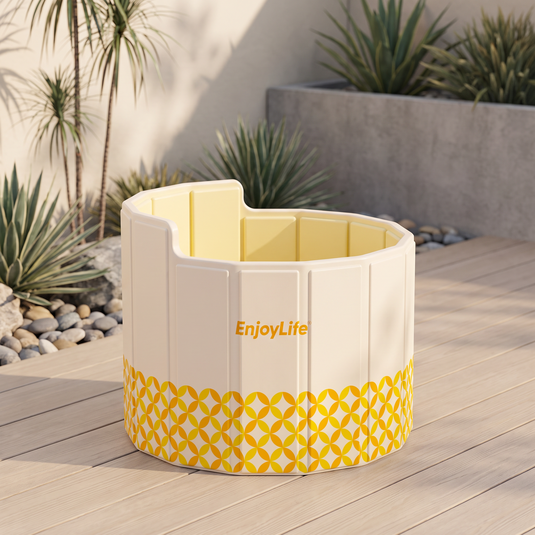 Cold Plunges – Yellow Round Refreshing